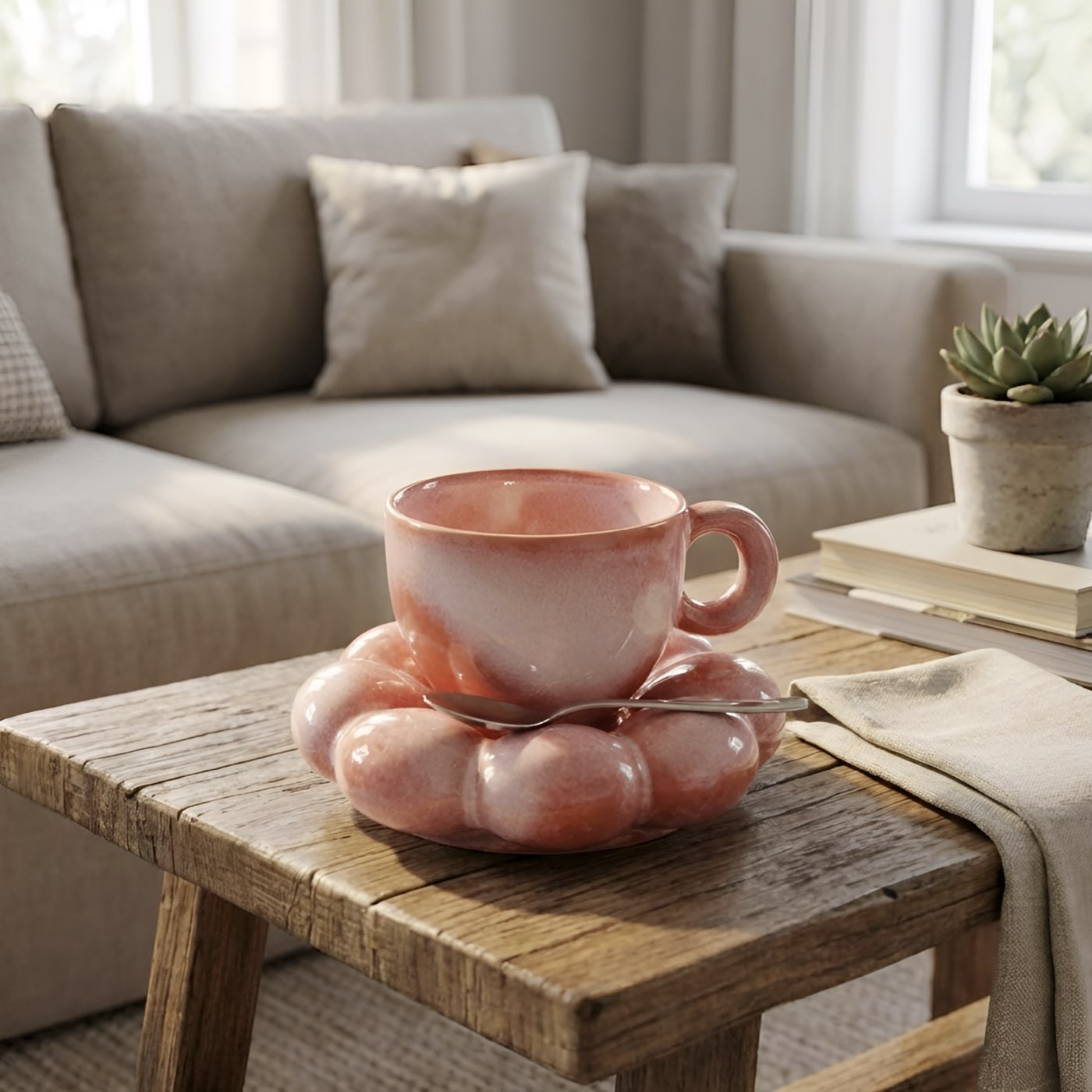 Bubble Ring Cup & Saucer