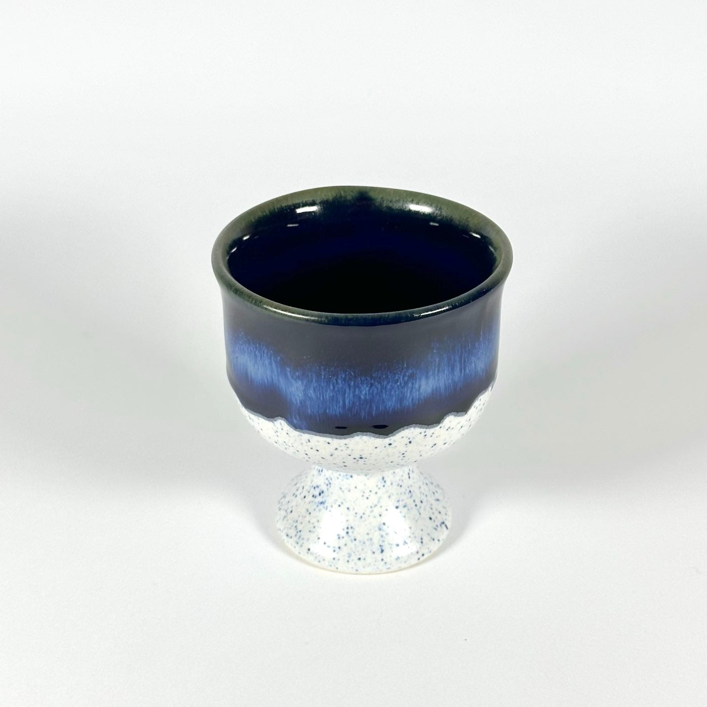 Blue Speckle Drip Ice Cream Cup