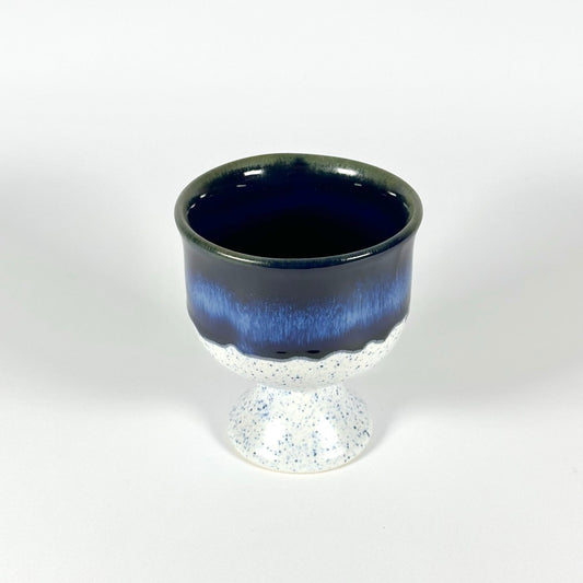 Blue Speckle Drip Ice Cream Cup