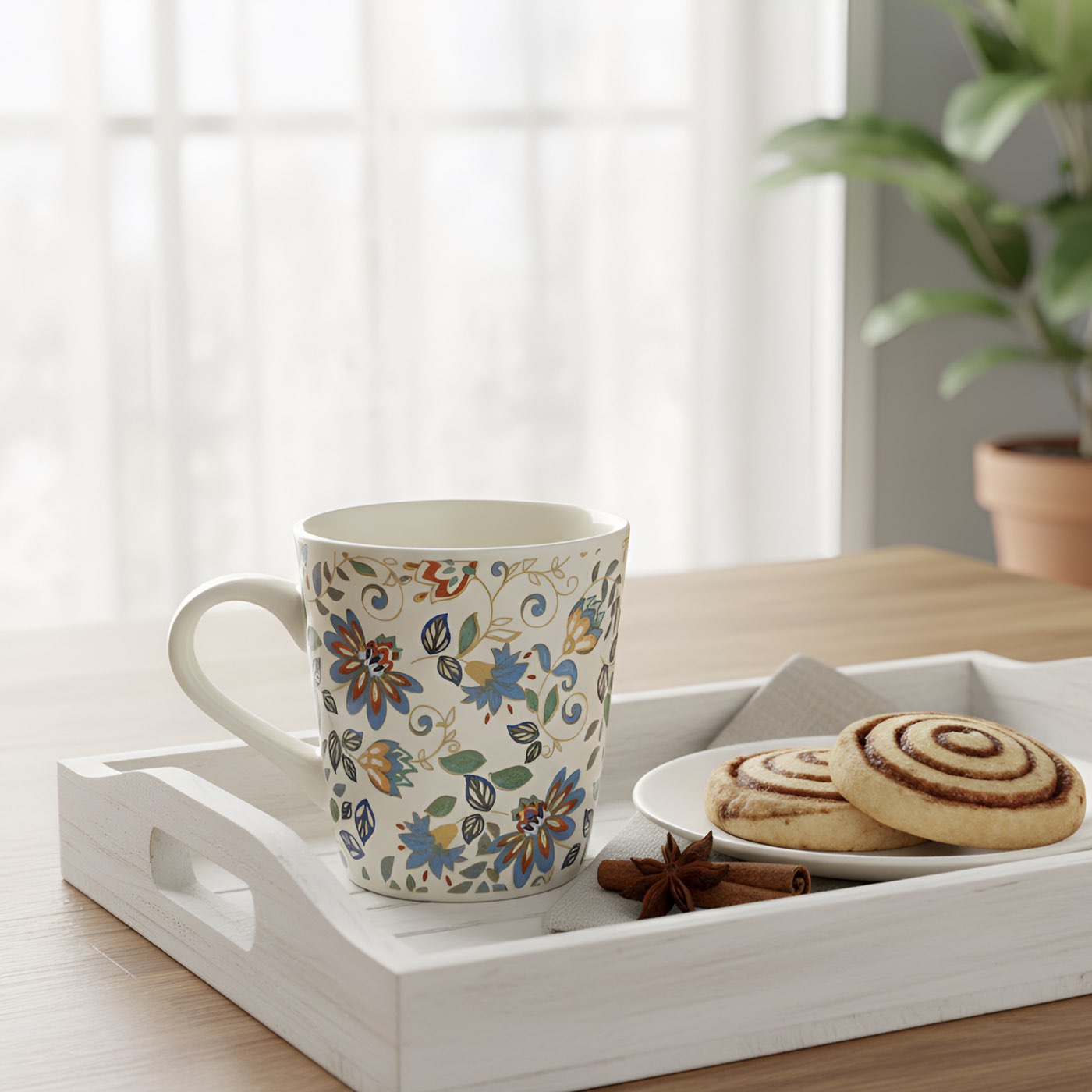 Blue Bloom Mug