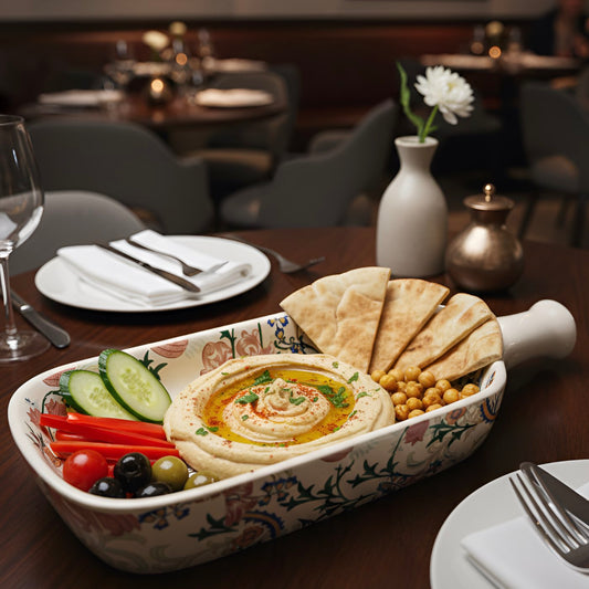 Botanical Bloom Decal Bottle Platter