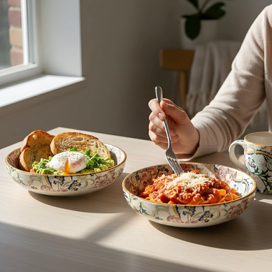 Botanical Bloom Decal Bowl
