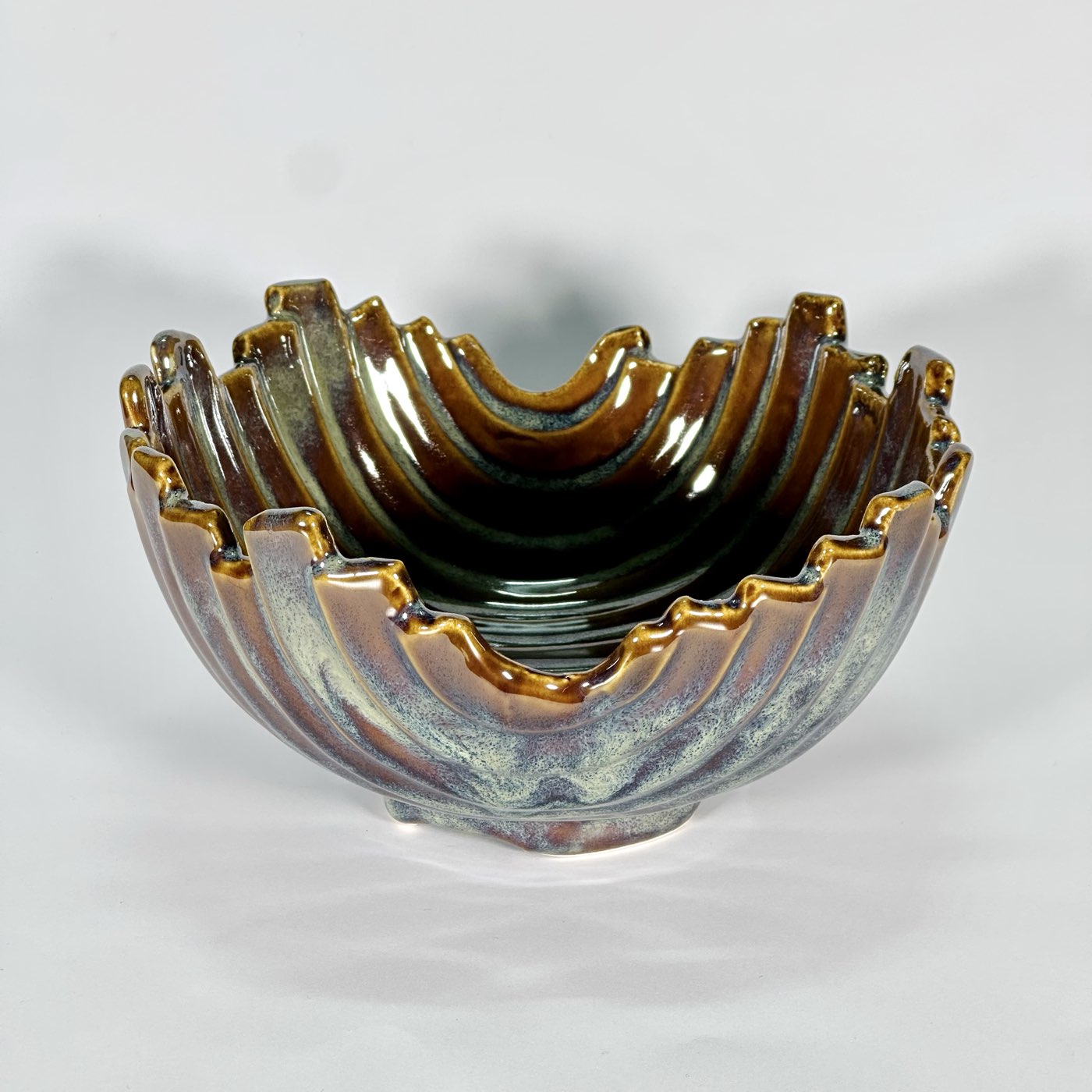 Molten Ripple Sculpted Bowl