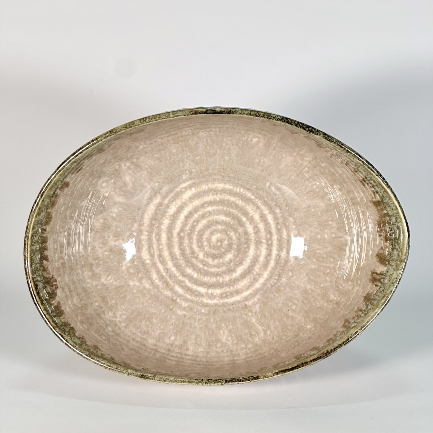 Olive Dune Ribbed Bowl