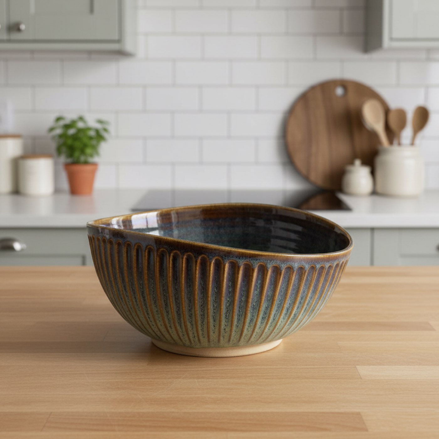 Twilight Dune Ribbed Bowl