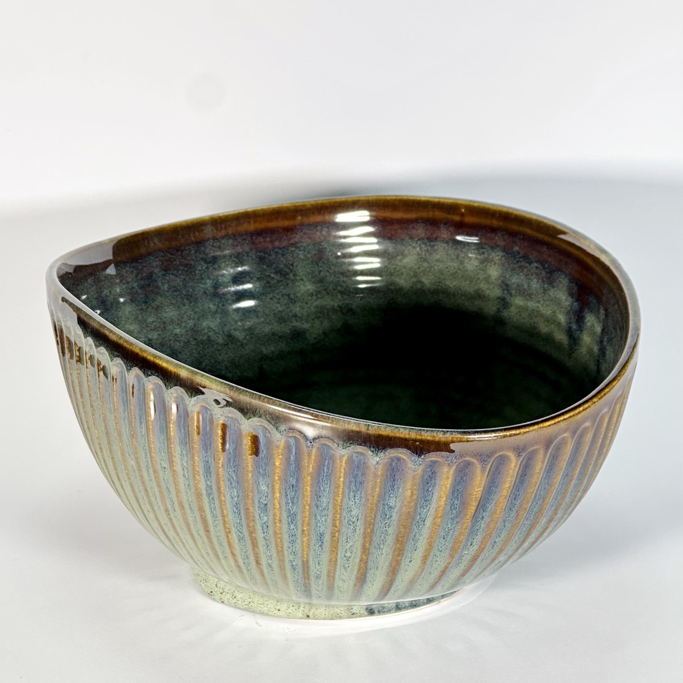 Twilight Dune Ribbed Bowl