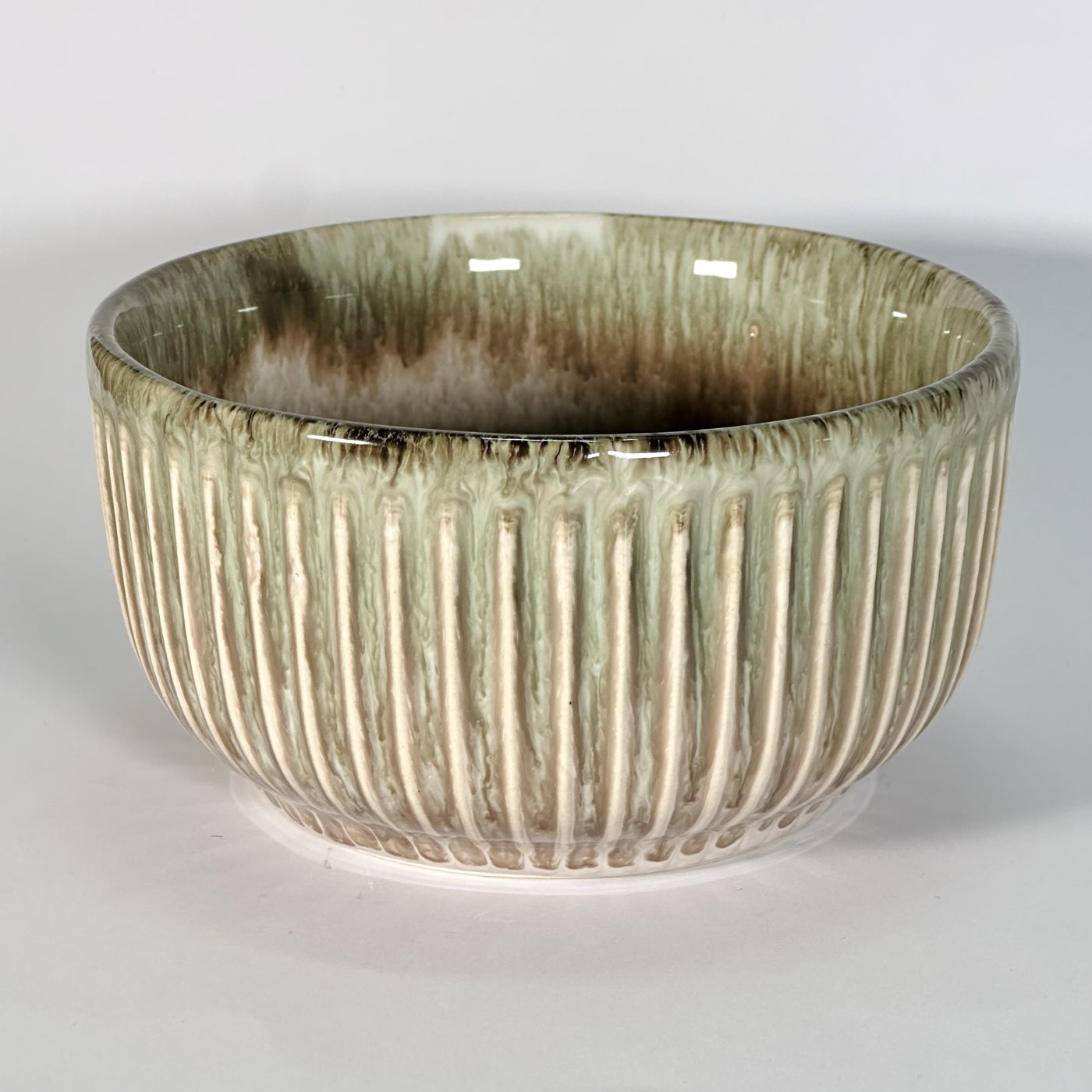 Pink Ridge Round Bowl