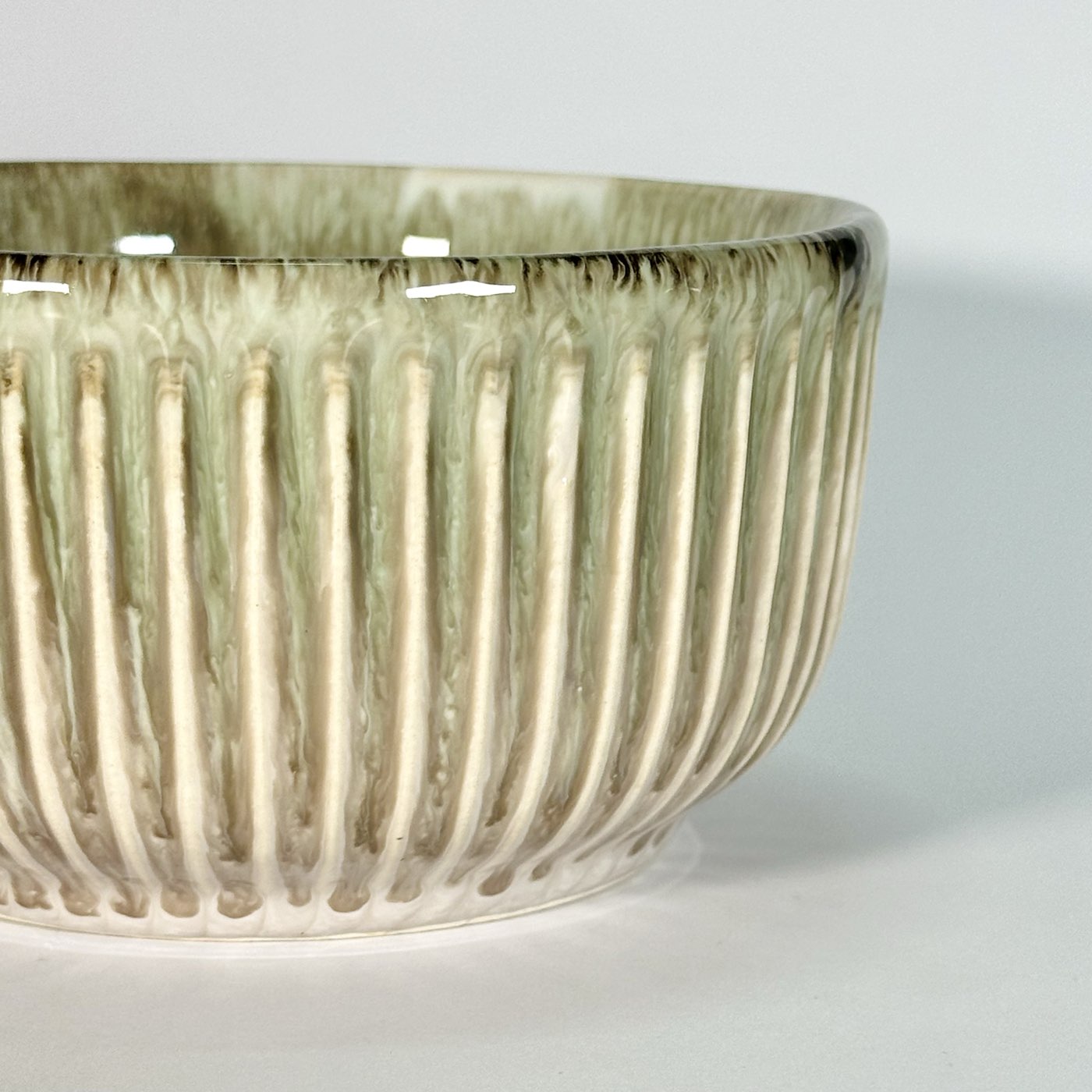 Pink Ridge Round Bowl
