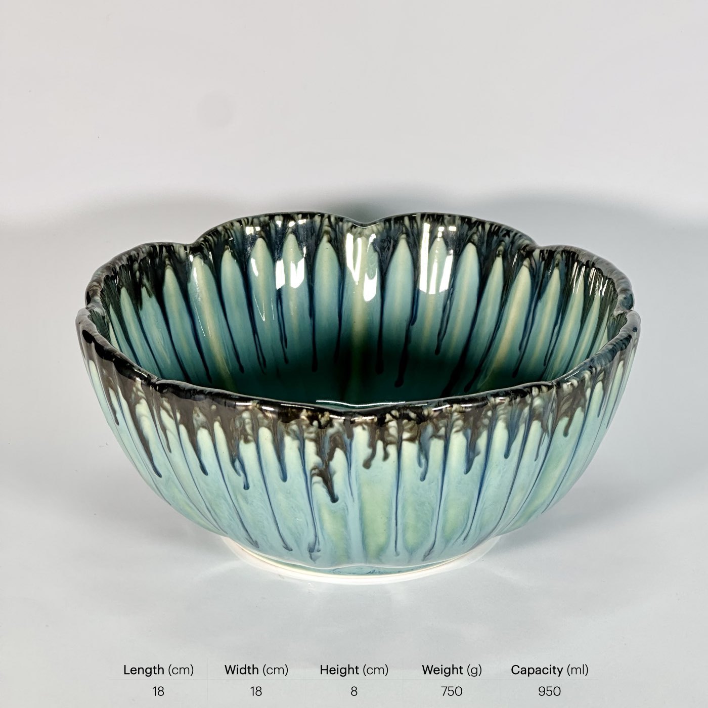 Lagoon Petal Drip Bowl