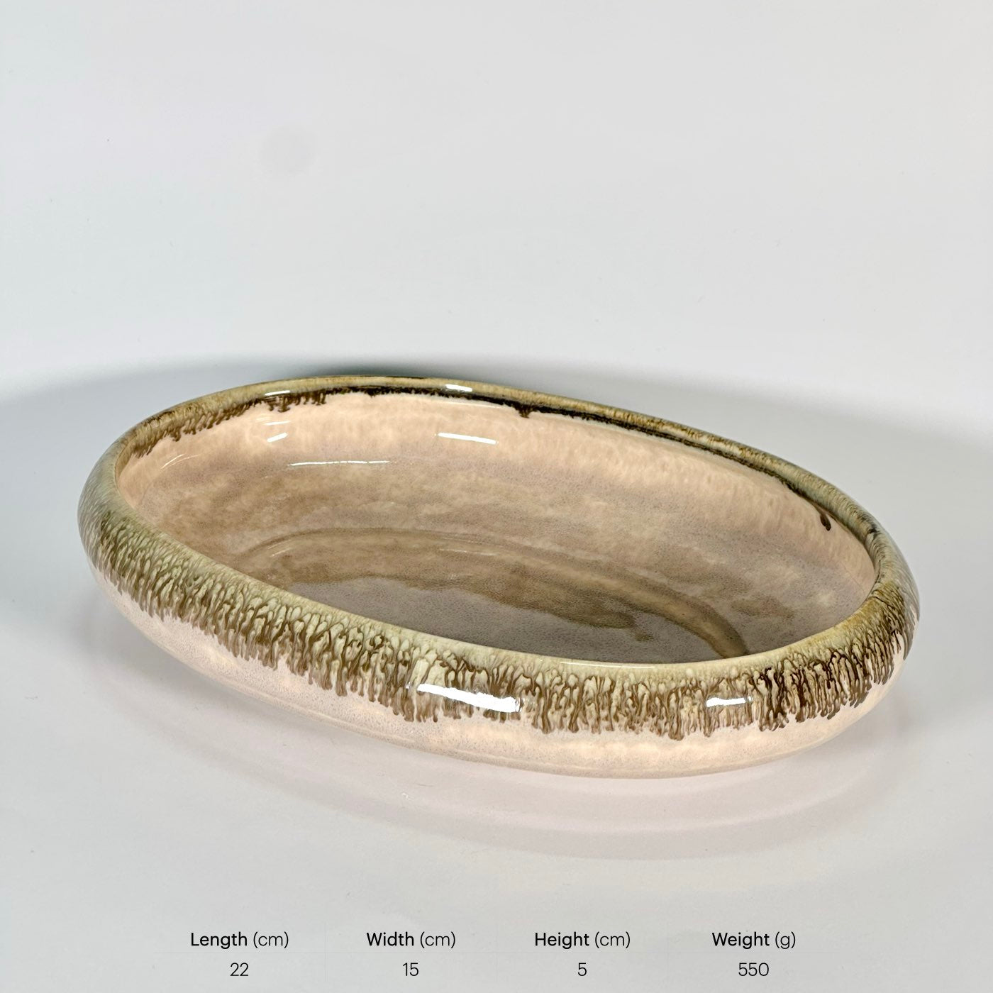 Sandstone Drift Oval Platter