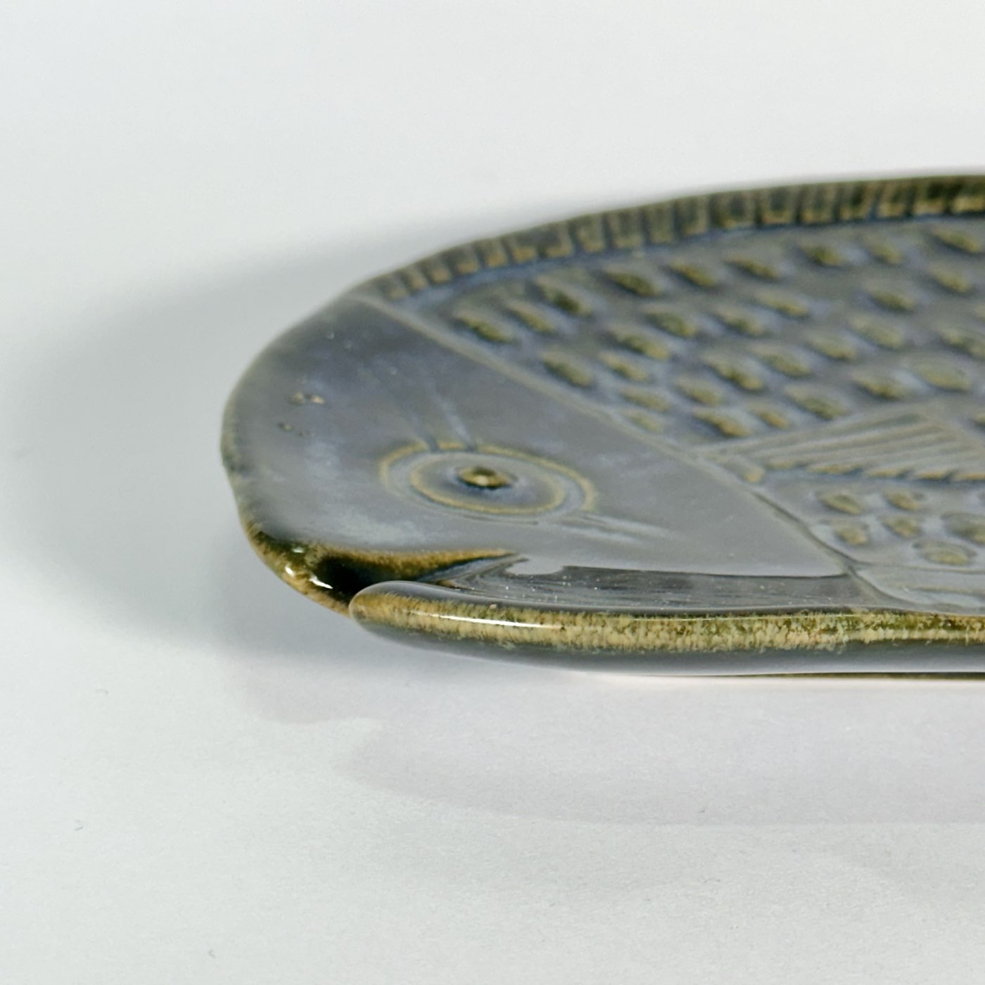 Charcoal Blue Fish Motif Platter