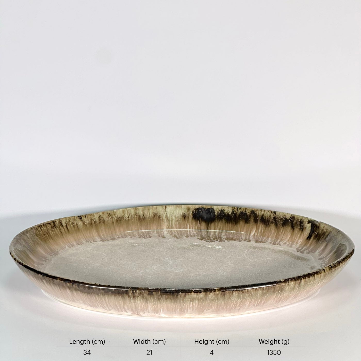 Sand Halo Oval Platter