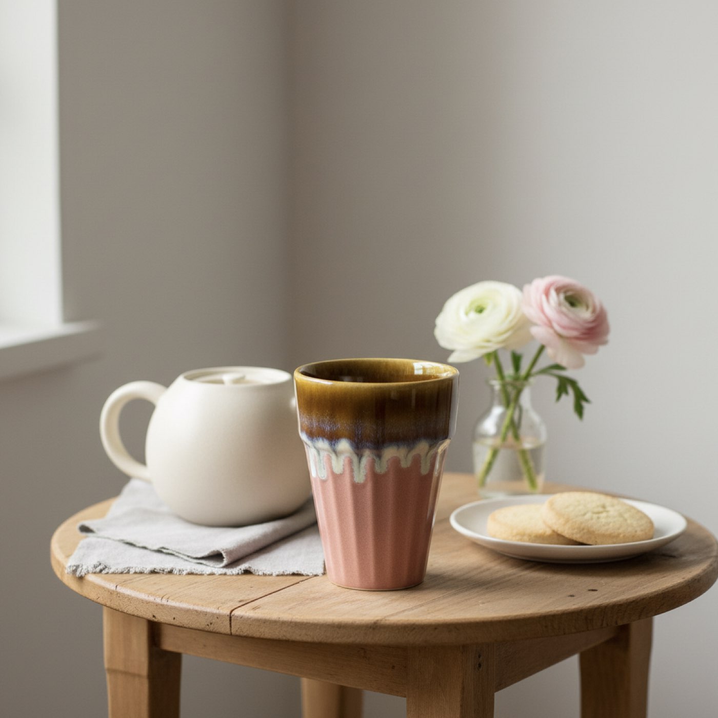 Caramel Drip Tea Cup