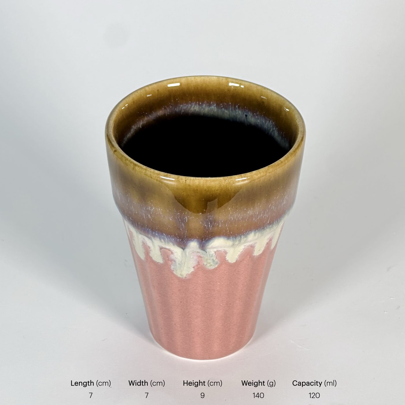 Caramel Drip Tea Cup