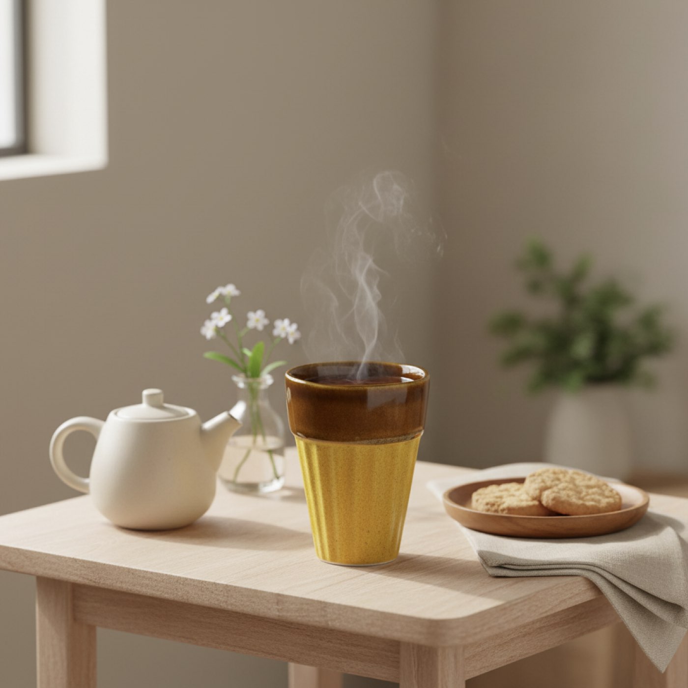 Caramel Cone Tea Cup