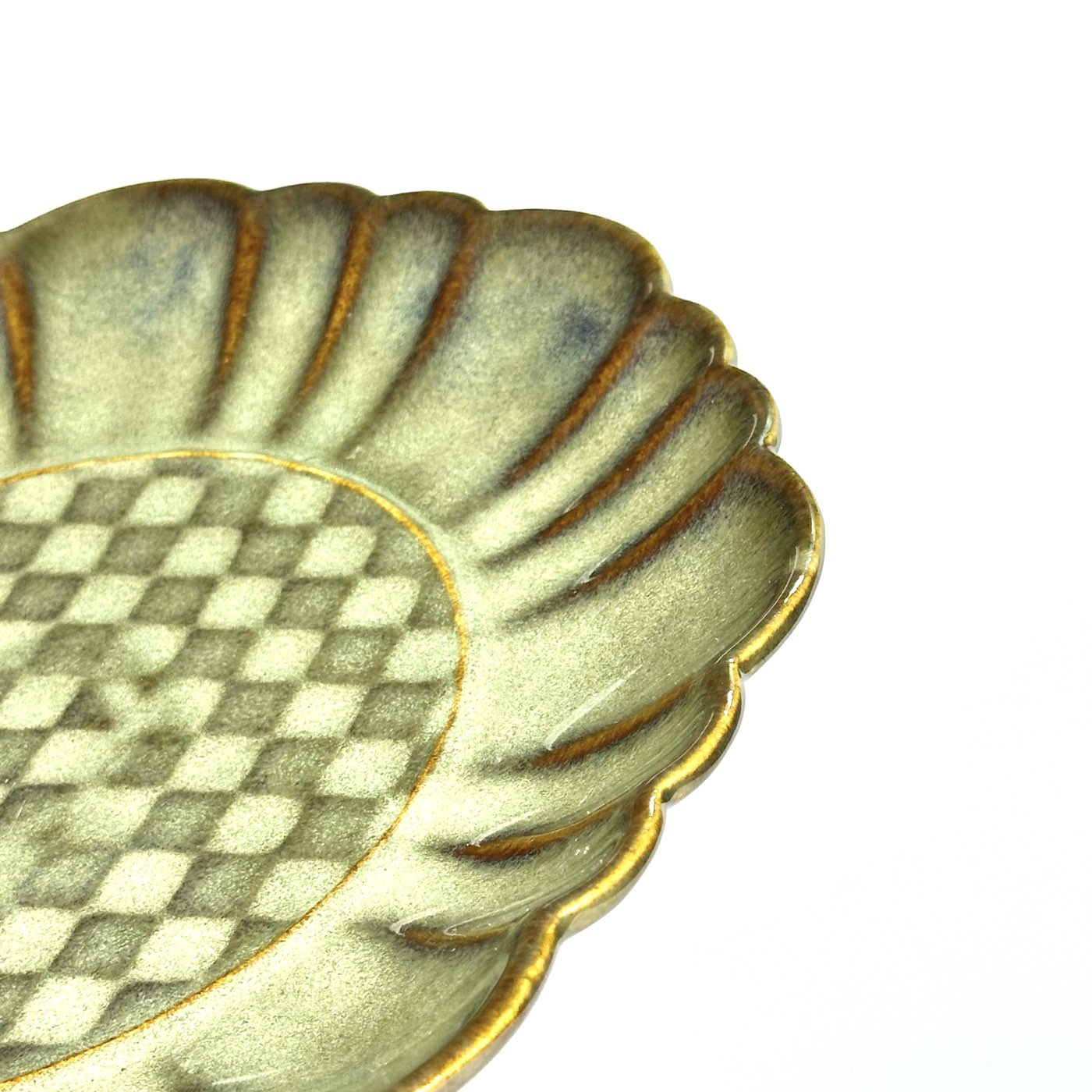Sage Checkered Full Plate