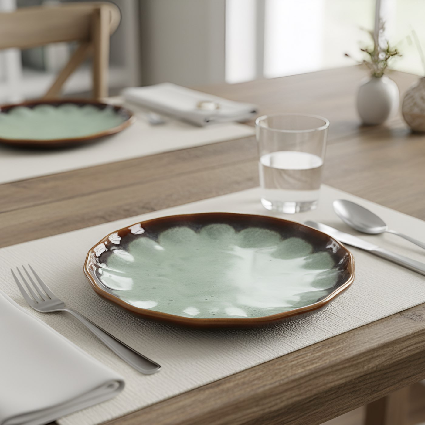 Terracotta Teal Full Plate