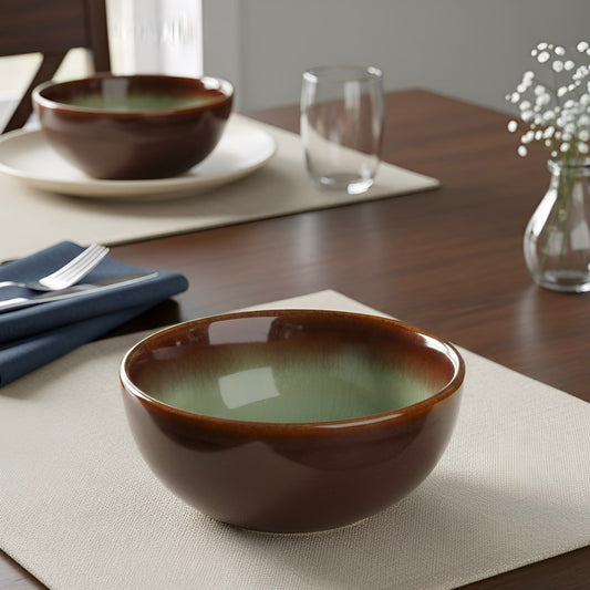 Terracotta Teal Ombre Bowl