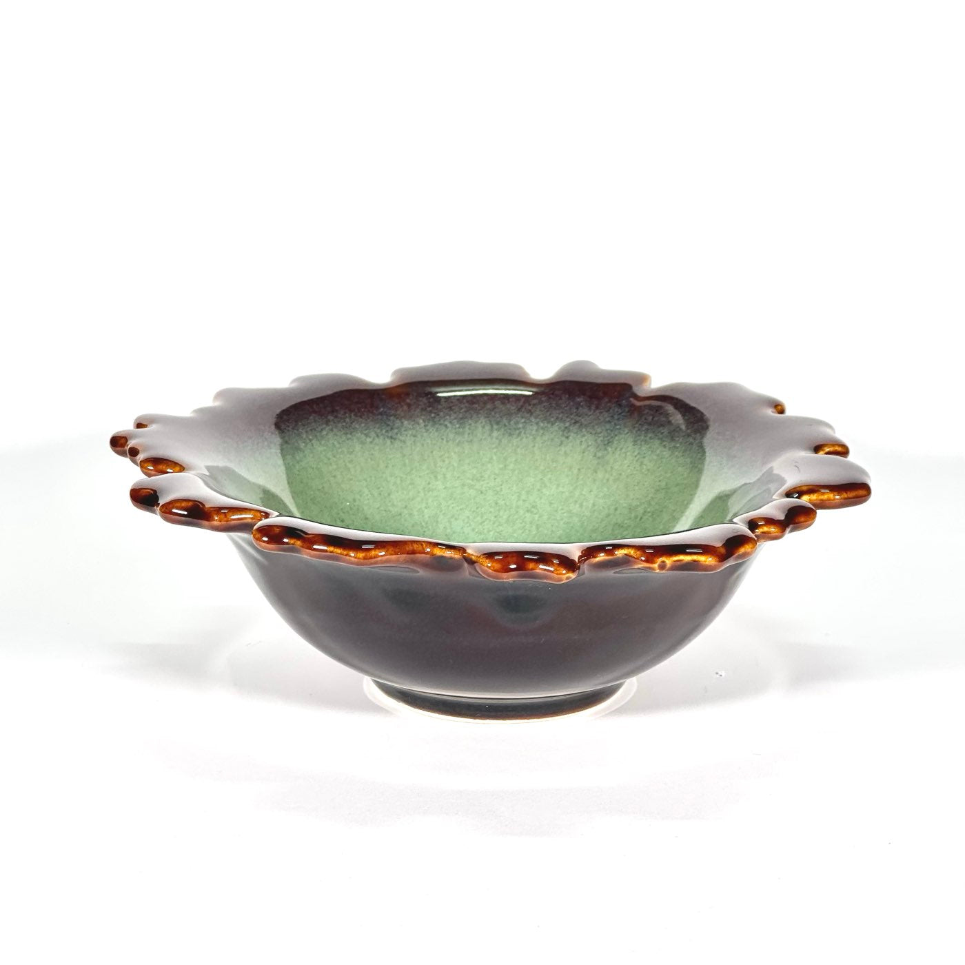 Terracotta Teal Artistic Bowl