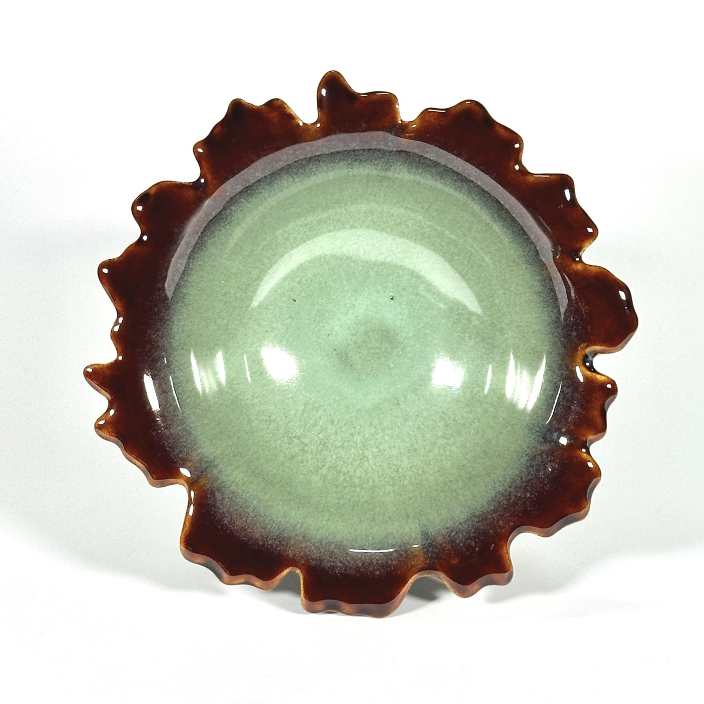 Terracotta Teal Artistic Bowl