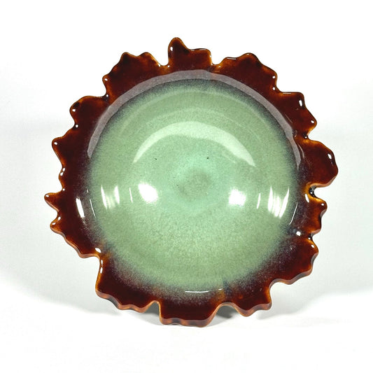 Terracotta Teal Artistic Bowl