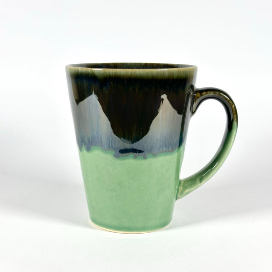 Metal Drip Green Mug