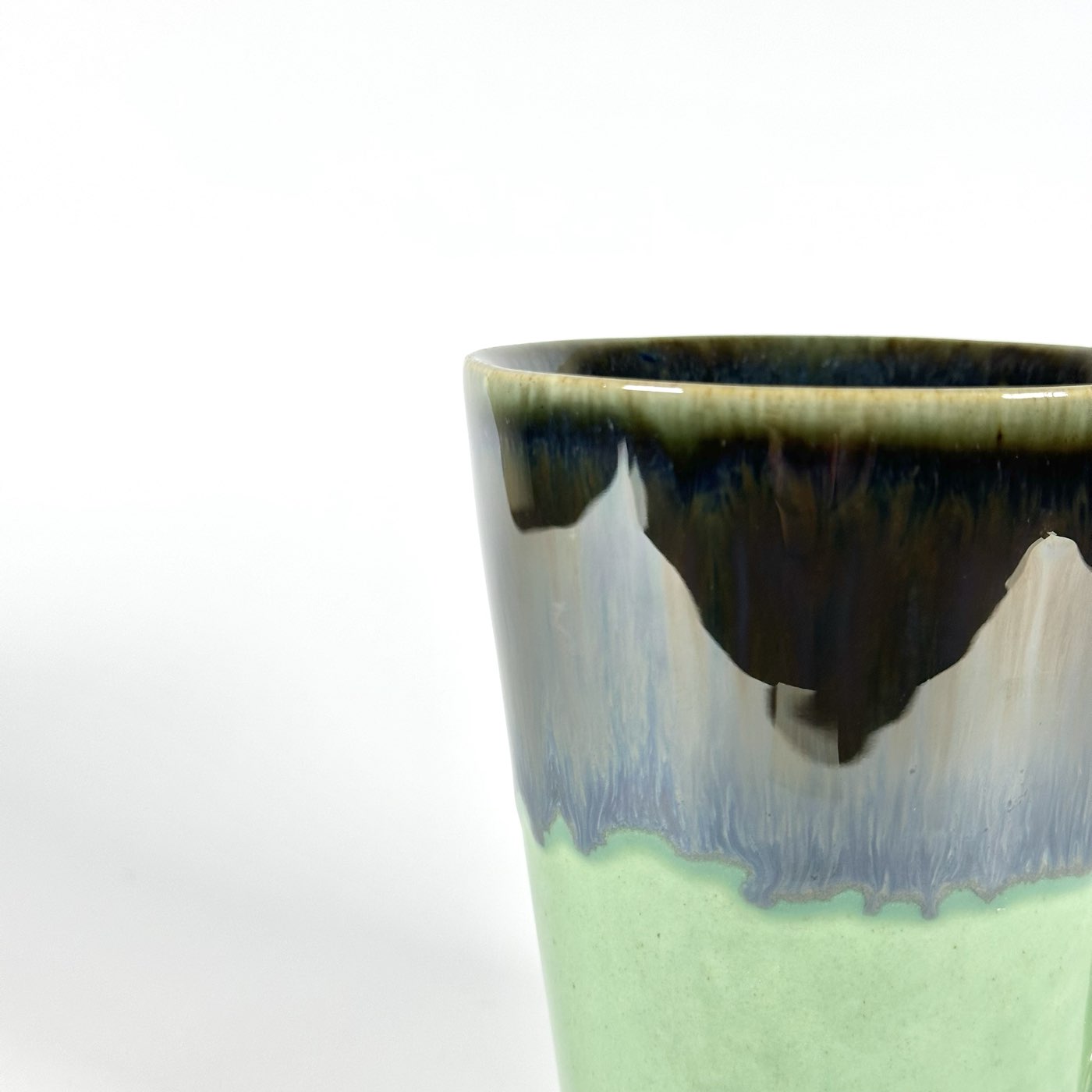 Metal Drip Green Mug