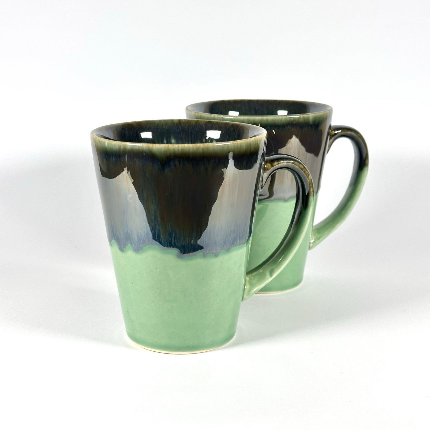 Metal Drip Green Mug