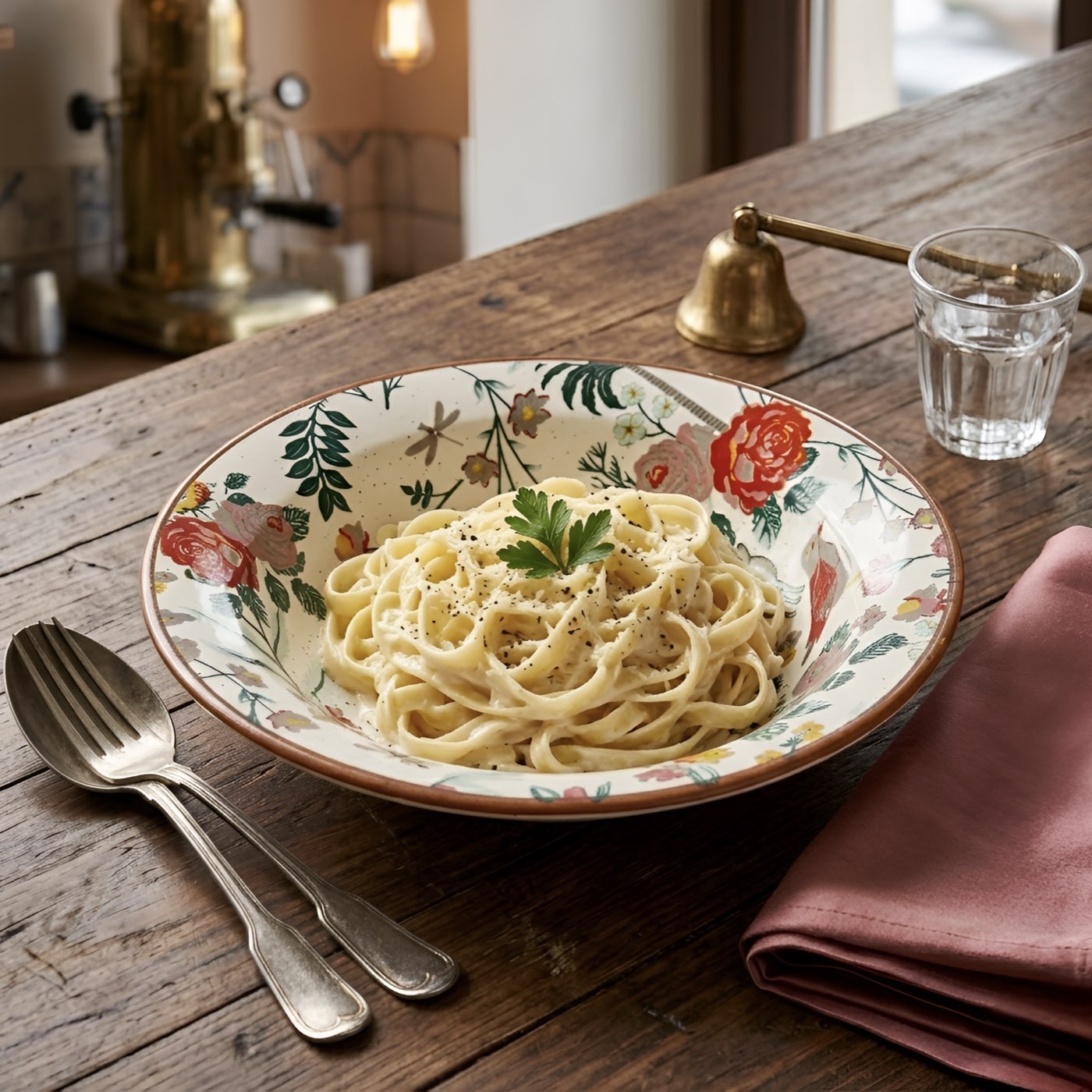 Palm Jumeirah Decal Pasta Bowl