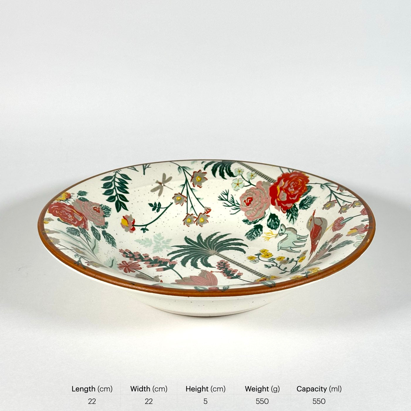Palm Jumeirah Decal Pasta Bowl