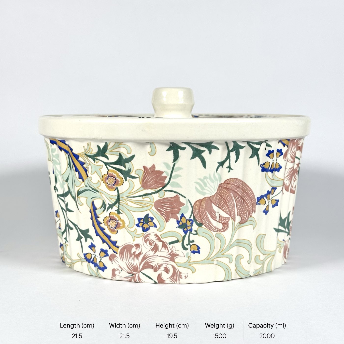 Botanical Bloom Decal Casserole