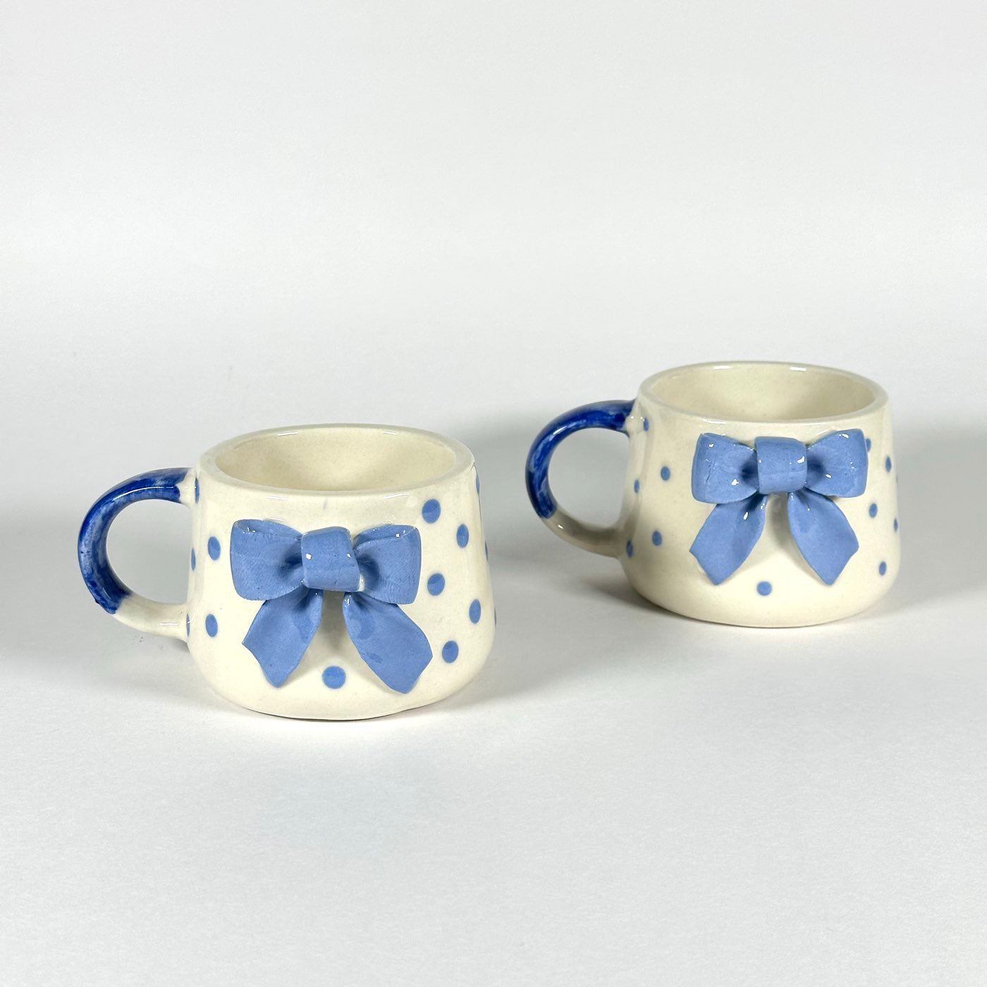 Celeste Blue Bow Cup
