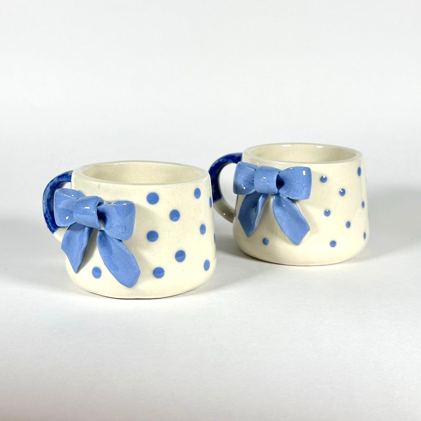 Celeste Blue Bow Cup