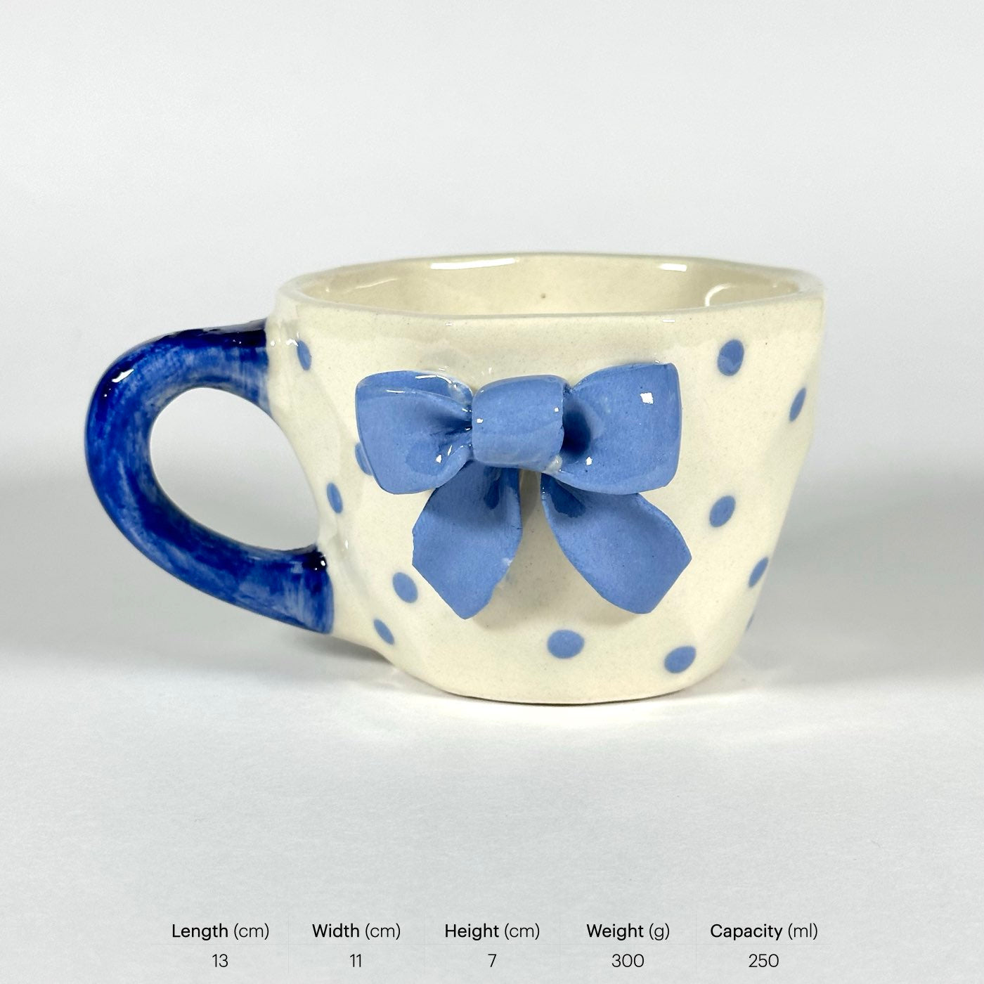 Blue Belle Bow Cup
