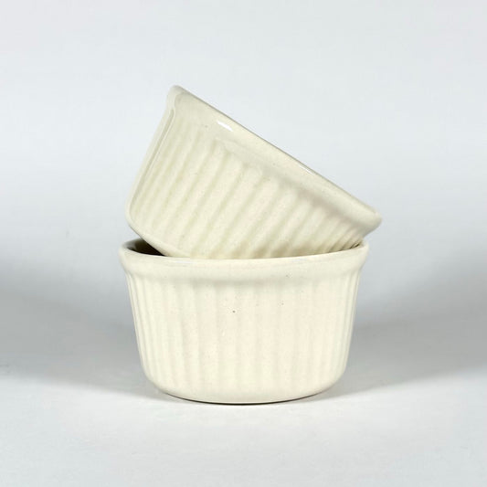 Ivory Fluted Bake Dish Bowl