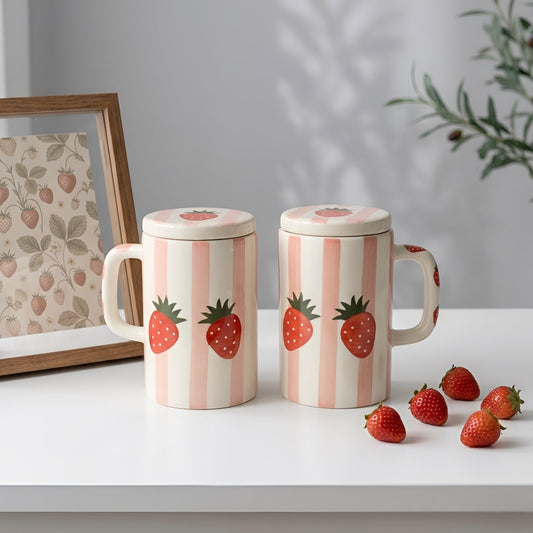 Strawberry Bliss Lid Mug