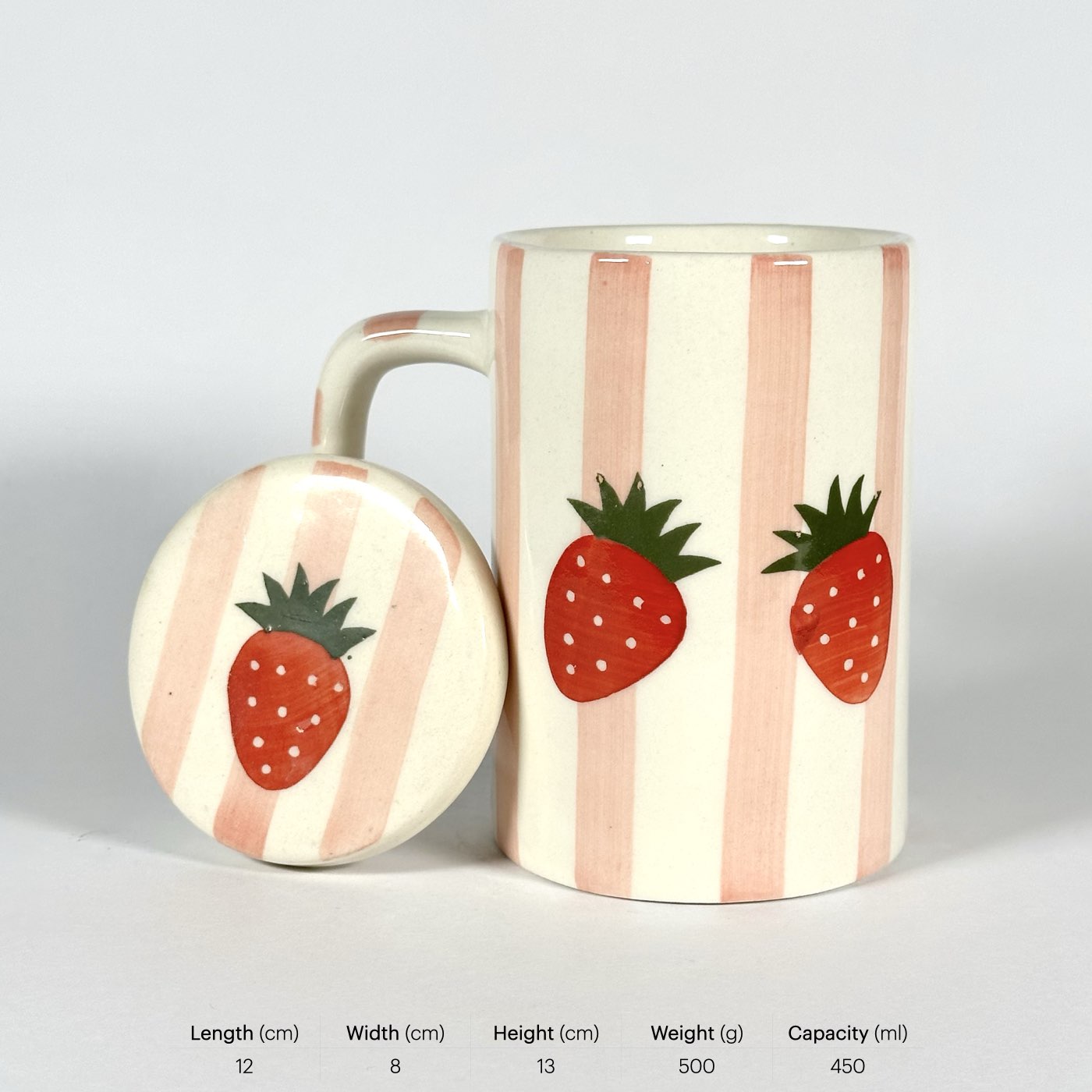 Strawberry Bliss Lid Mug