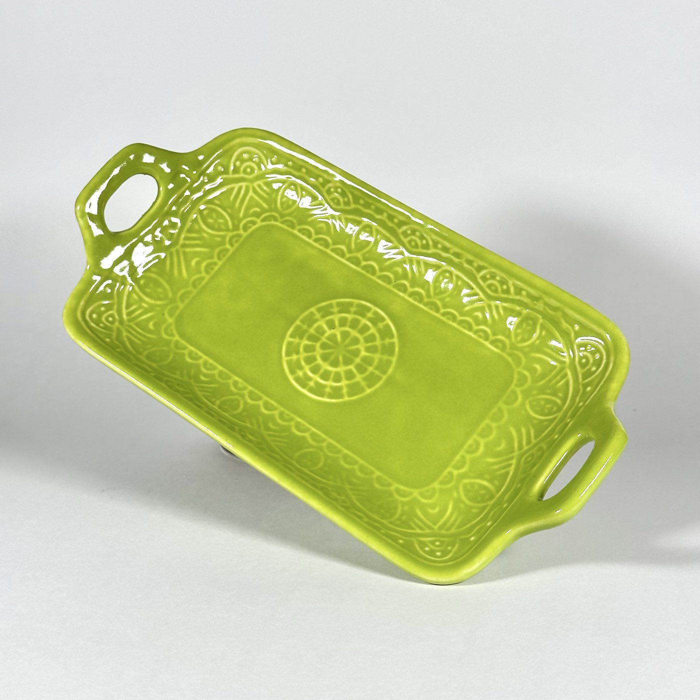 Mandala Platter Green