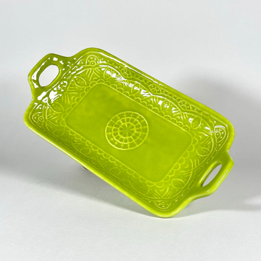 Mandala Platter Green
