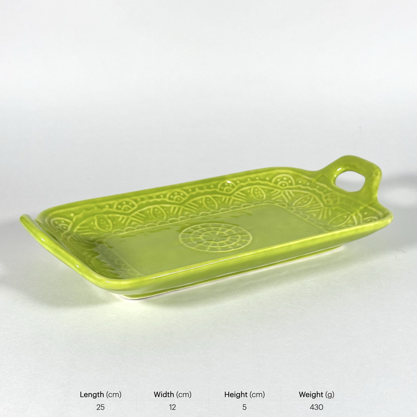 Mandala Platter Green