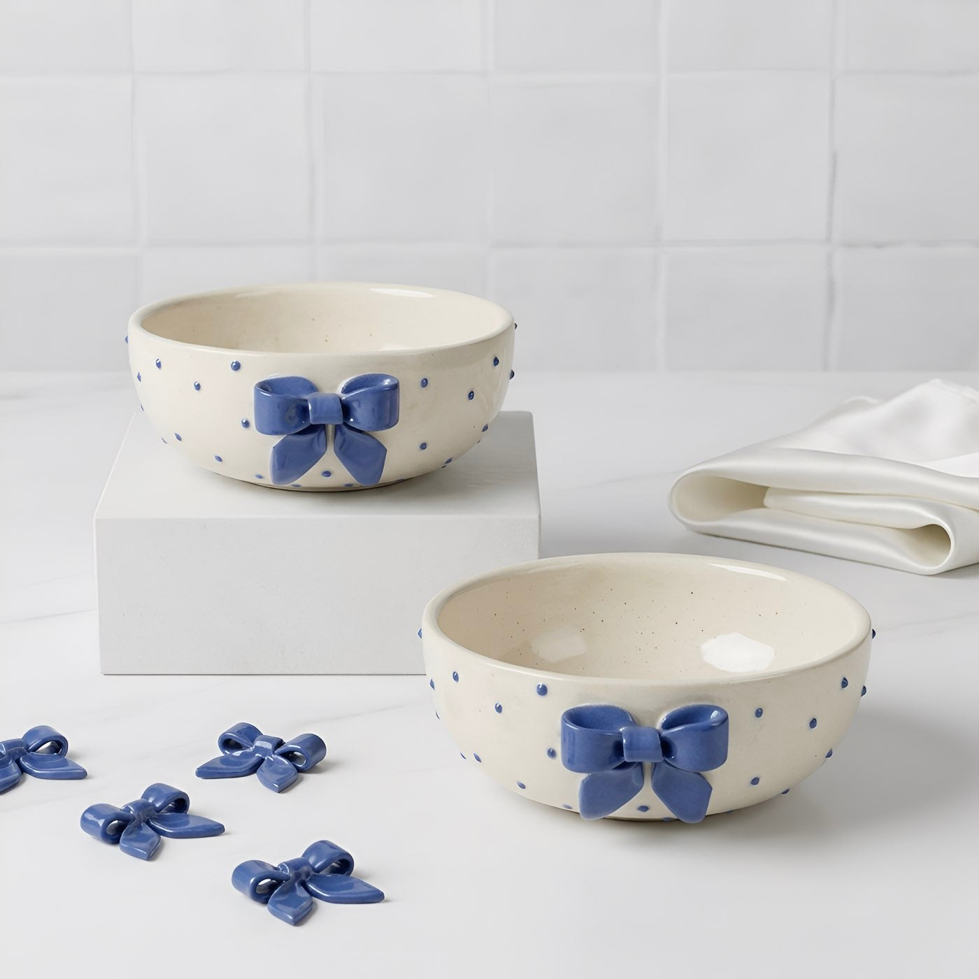 Lumi Blue Bow Bowl