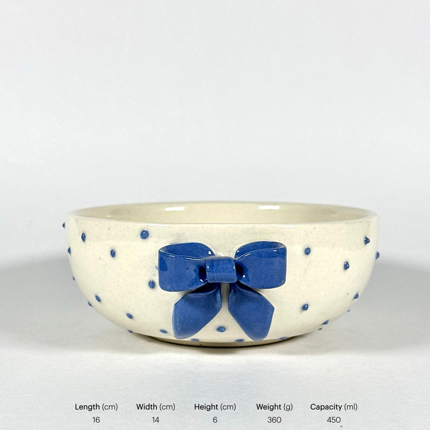 Lumi Blue Bow Bowl