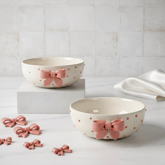 Aira Pink Bow Bowl