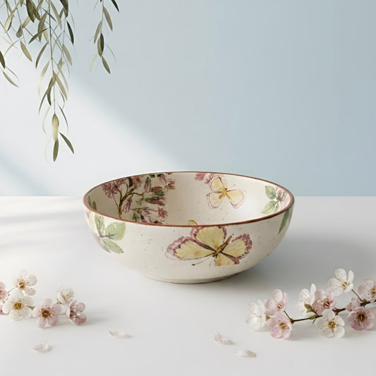 Pushpanjali Decal Deep Bowl